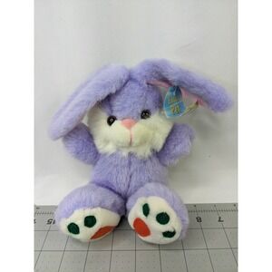 Easter Pet Purple Rabbit Bunny Plush Sits 7 Inch Easter Unlimited Stuffed Animal
